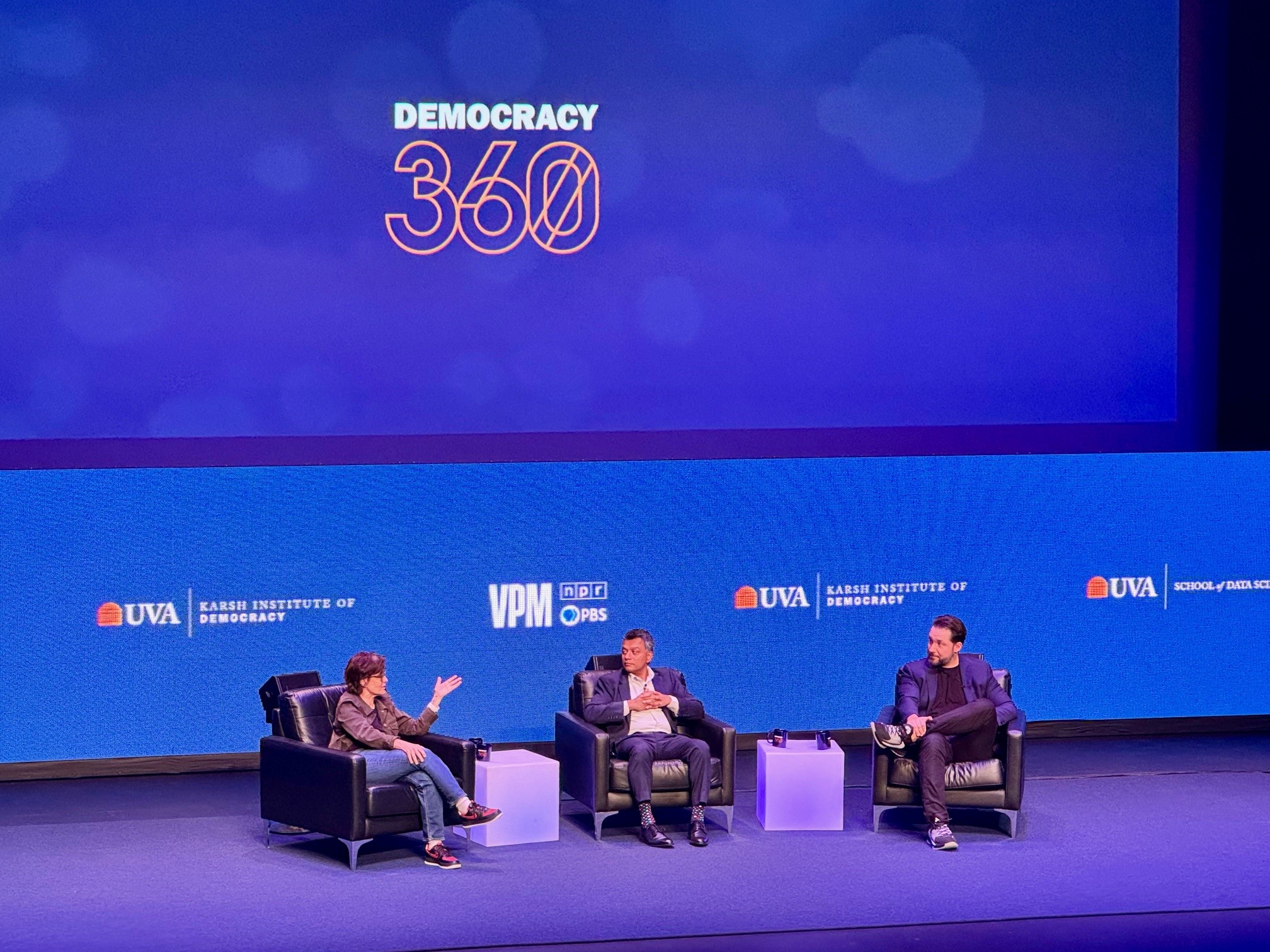 Phil Bourne and Siri Russell Participate in Democracy360 at Karsh